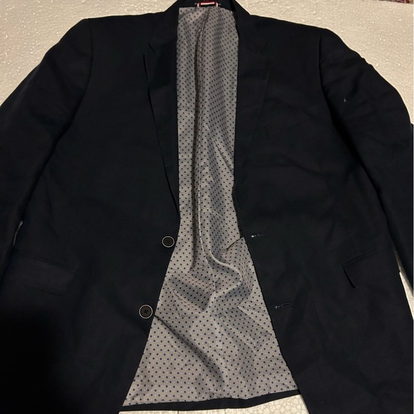 Tommy Hillfiger Beautiful 2 button men’s jacket 44L dark blue - Picture 1 of 7